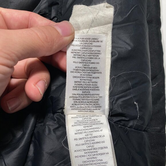 Polo Ralph Lauren Faux Fir Trimmed Hooded Puffer Parka Jacket size Large (14-16) - Picture 9 of 13